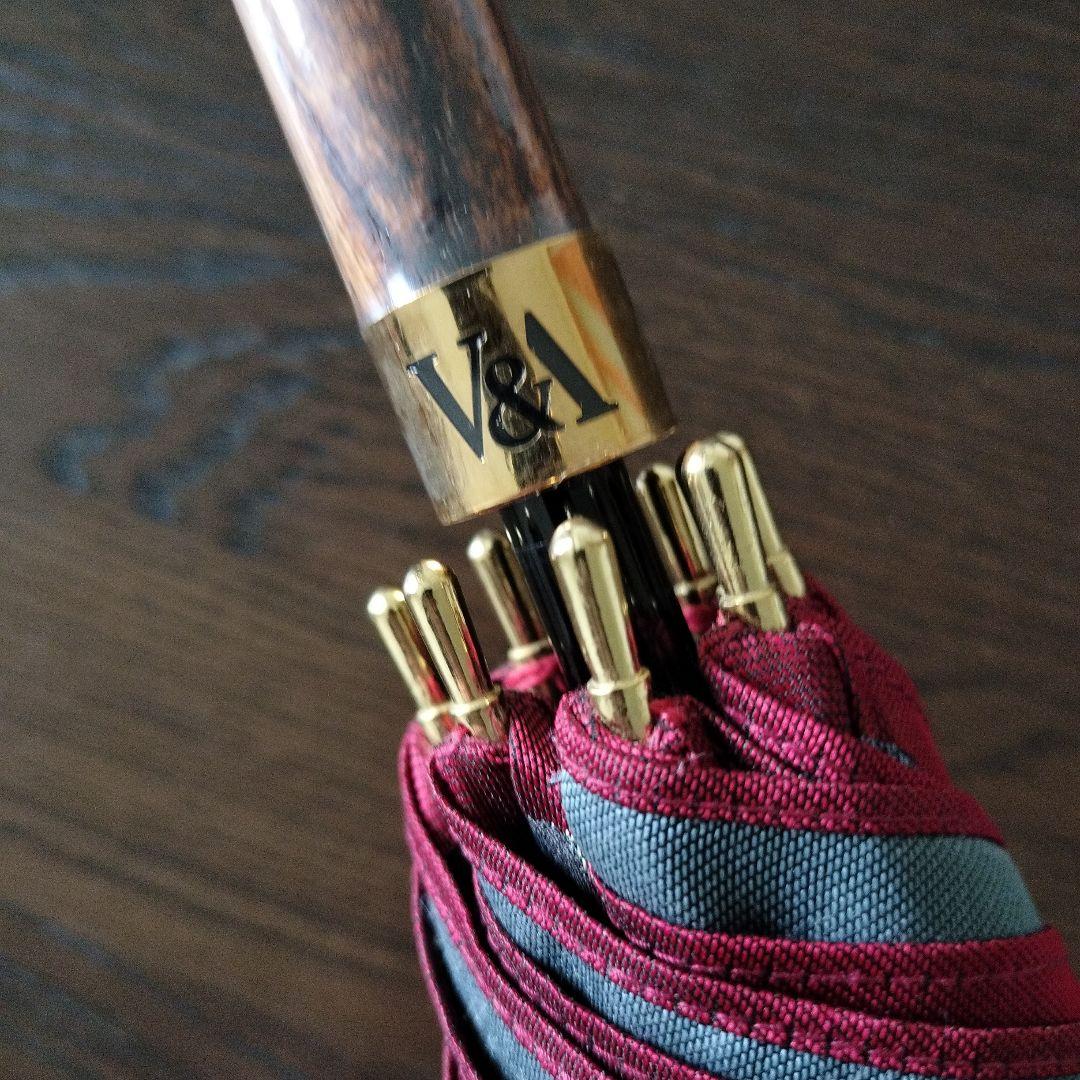 お値下げ✨未使用品ウィリアムモリス晴雨兼用長傘✨いちご泥棒ジャガード織日本製