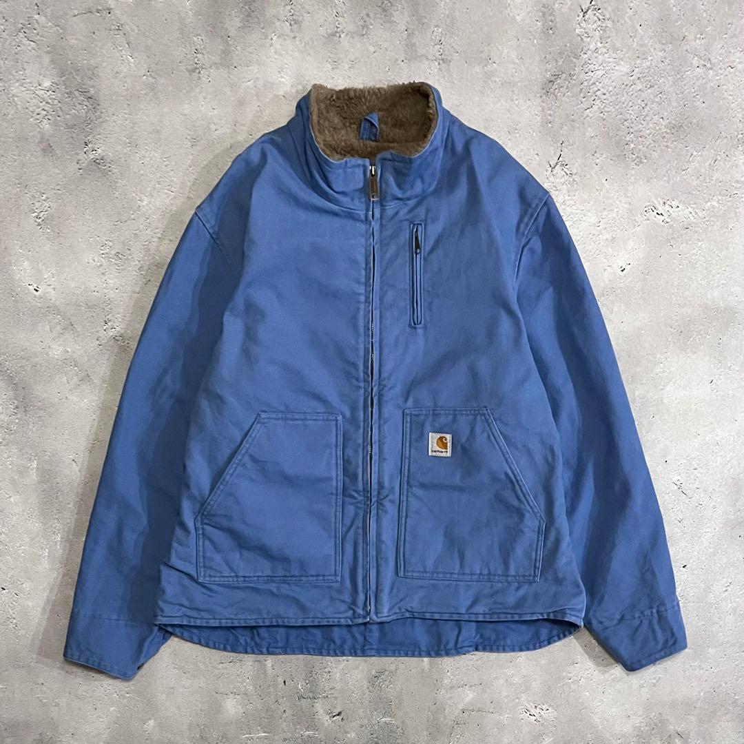 Carhartt 裏ボア ダックジャケット スタンドカラー デトロイトUSA古着