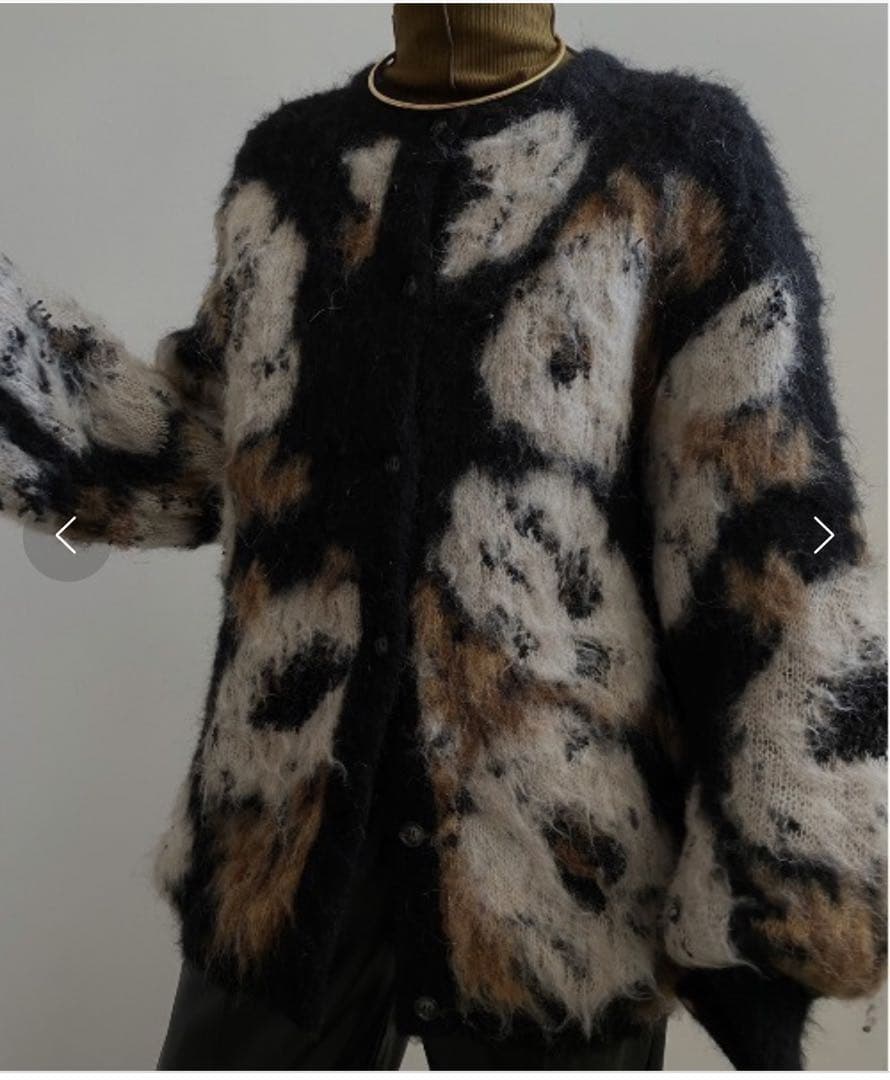 AMERI VERONICA JACQUARD KNIT CARDIGAN 新品