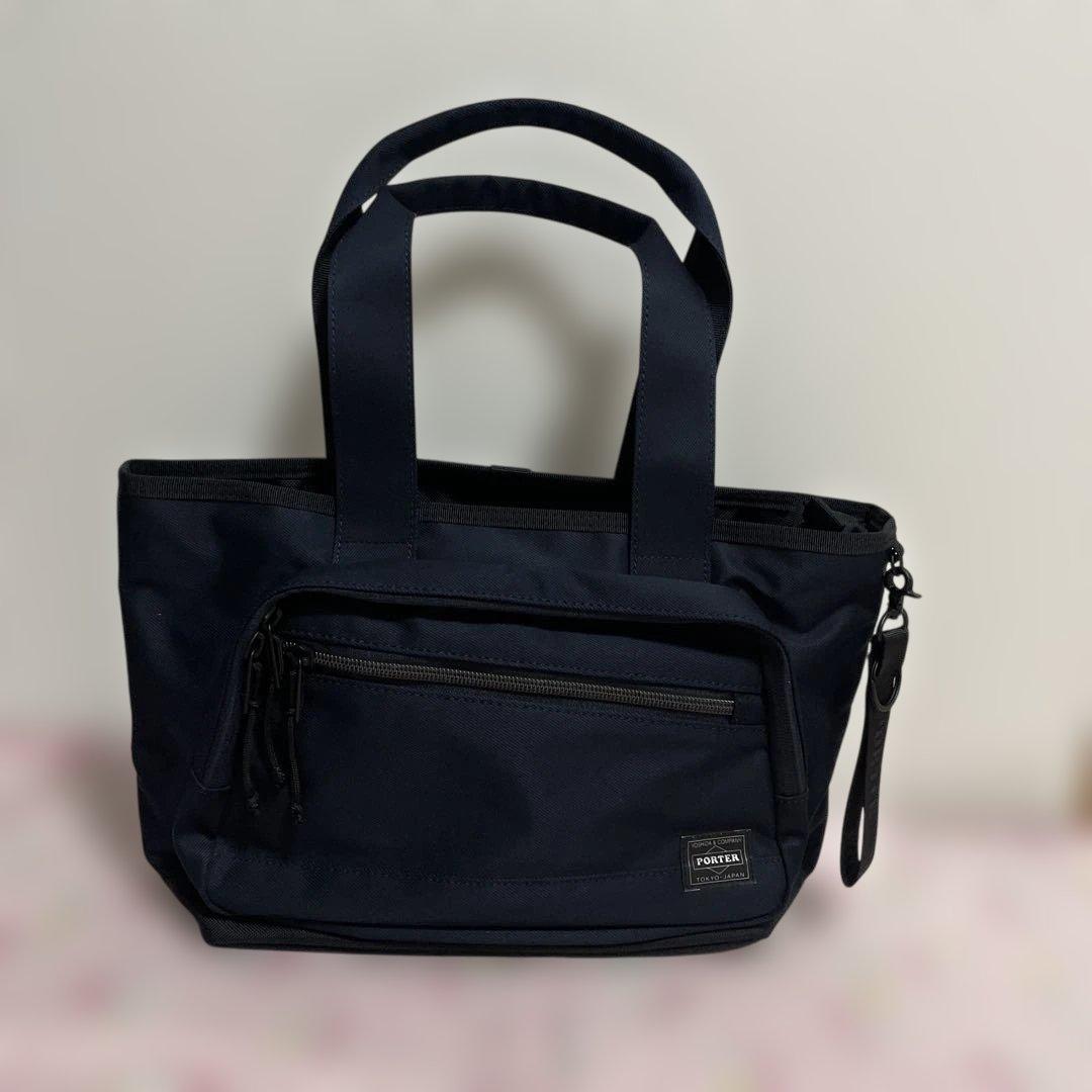 ☆美品☆ PORTER フラッシュ トートバッグ ネイビー