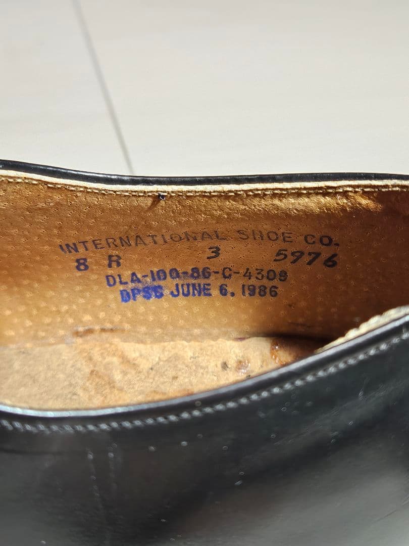 【極美品】80's US NAVY Service Shoes サービスシューズ