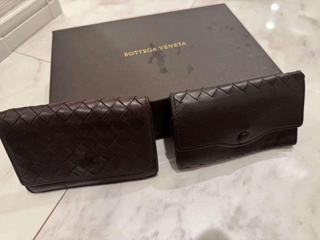 Bottega Veneta ダークブラウン キーケース&名刺入れセット