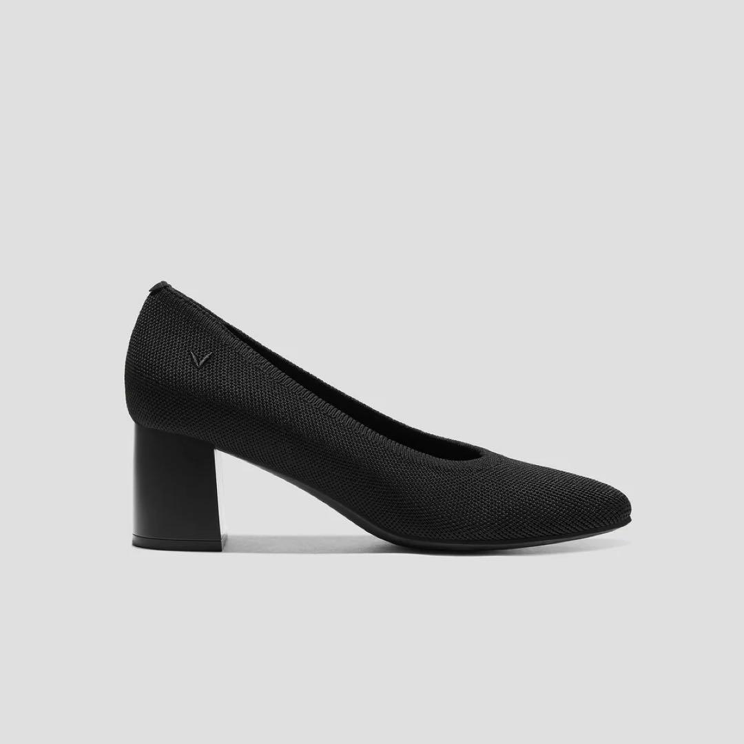 VIVIAN[Elize] スクエアトゥ ストレスフリー ブロックヒール 38