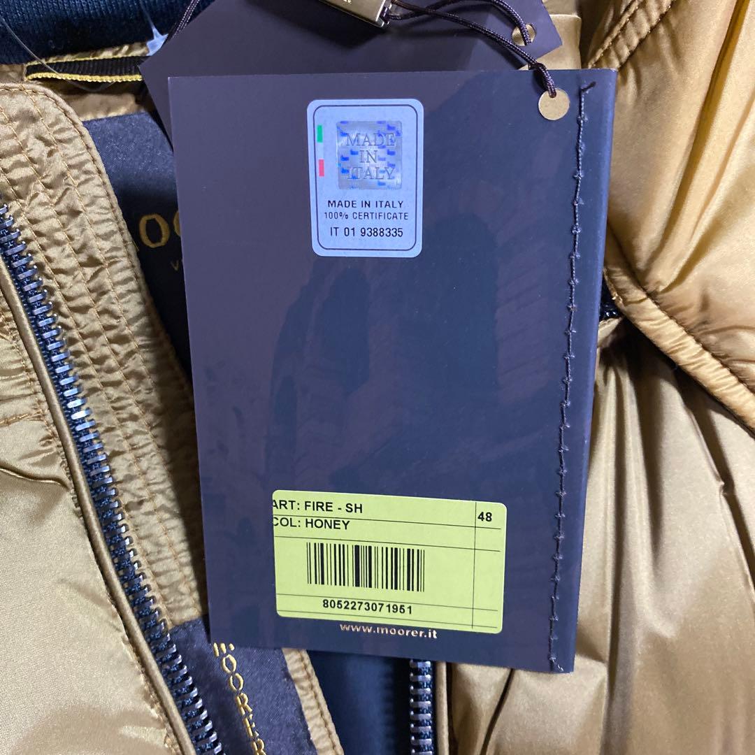 新品未使用　限定カラー　激レア　ムーレー　Moorer ハニーダウンベスト 48