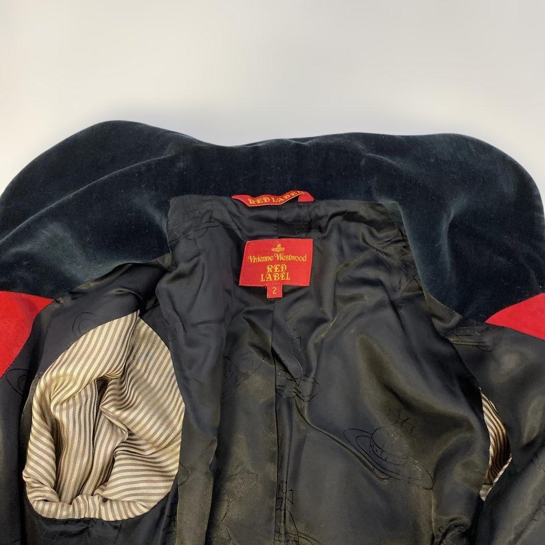 Vivienne Westwood RED LABEL ラブジャケットベロア赤黒