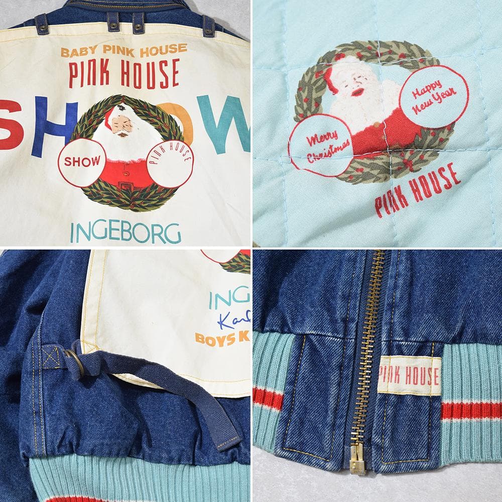 90s 金子功 ピンクハウス PINK HOUSE ゼッケン付き デニムブルゾン