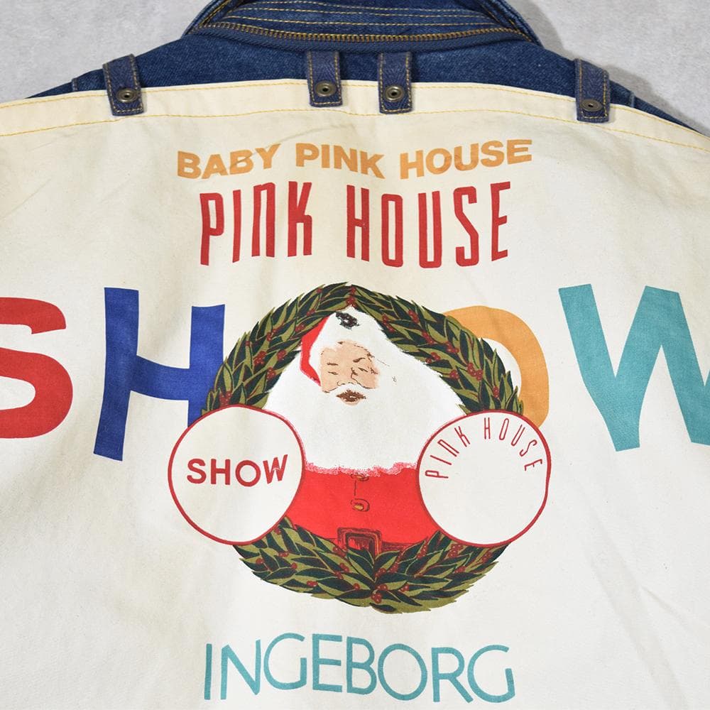 90s 金子功 ピンクハウス PINK HOUSE ゼッケン付き デニムブルゾン