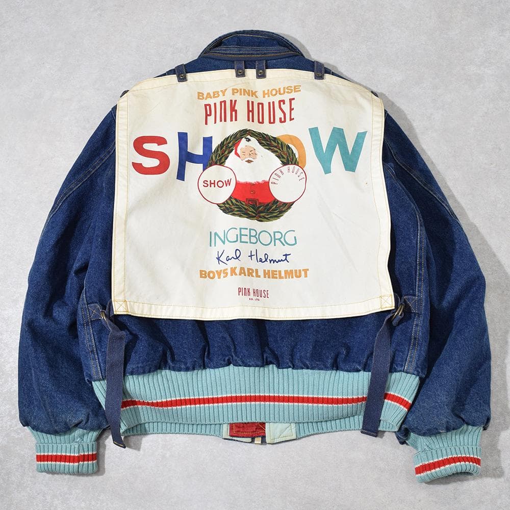 90s 金子功 ピンクハウス PINK HOUSE ゼッケン付き デニムブルゾン