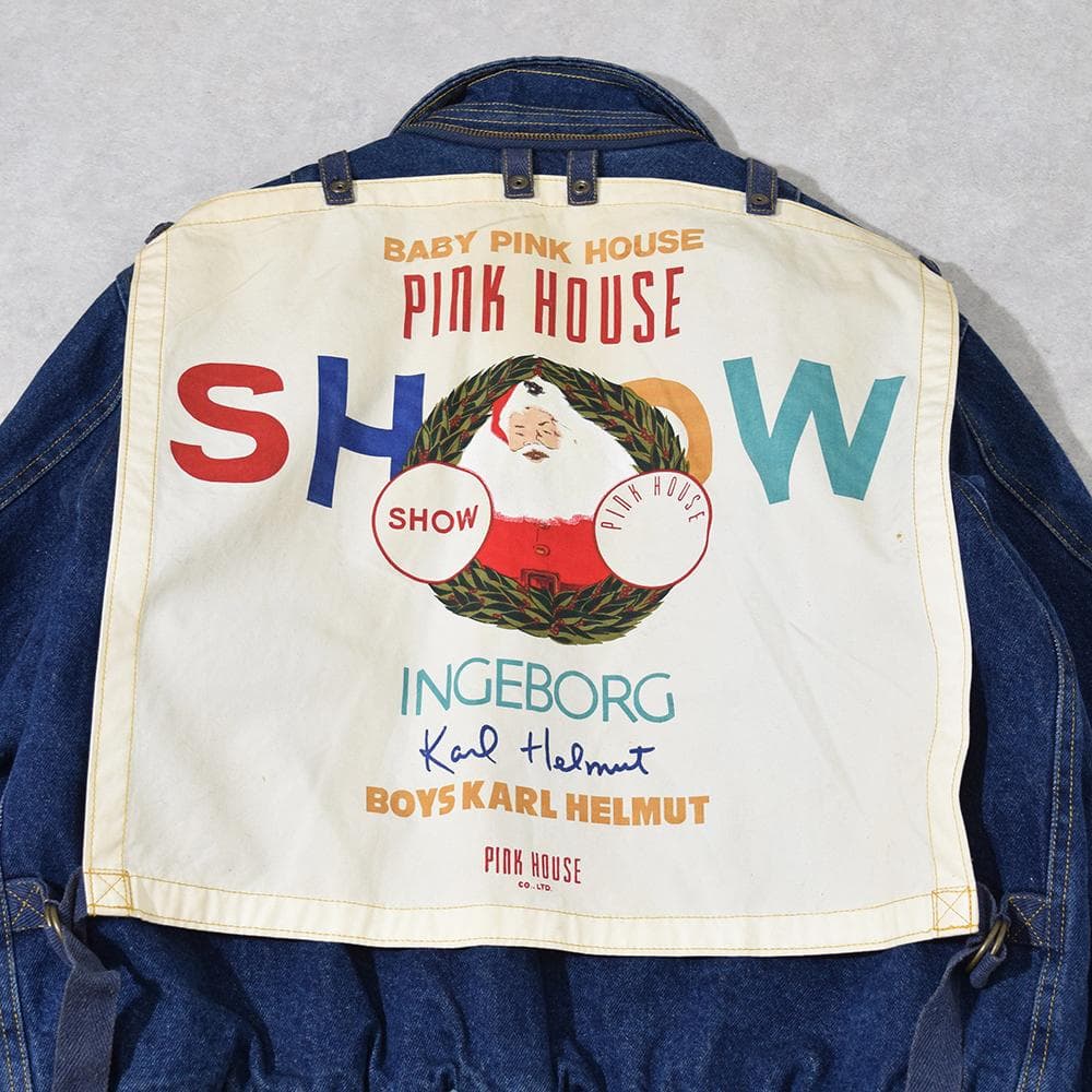 90s 金子功 ピンクハウス PINK HOUSE ゼッケン付き デニムブルゾン