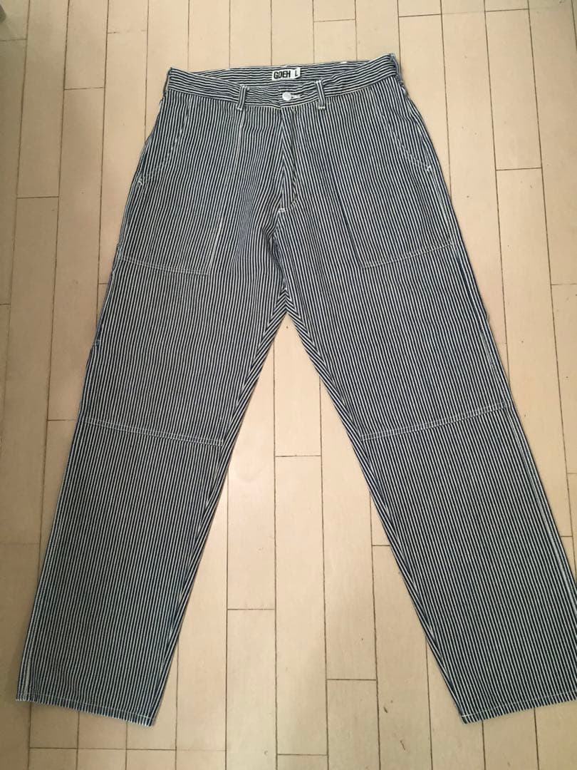 GDEH ストライプ ペインターパンツ L