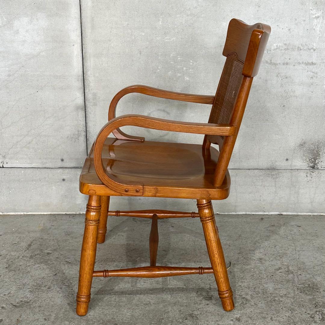 ✿柏木工✿ KASHIWA ダイニングチェア 木の温もりと籐の粋な調べ