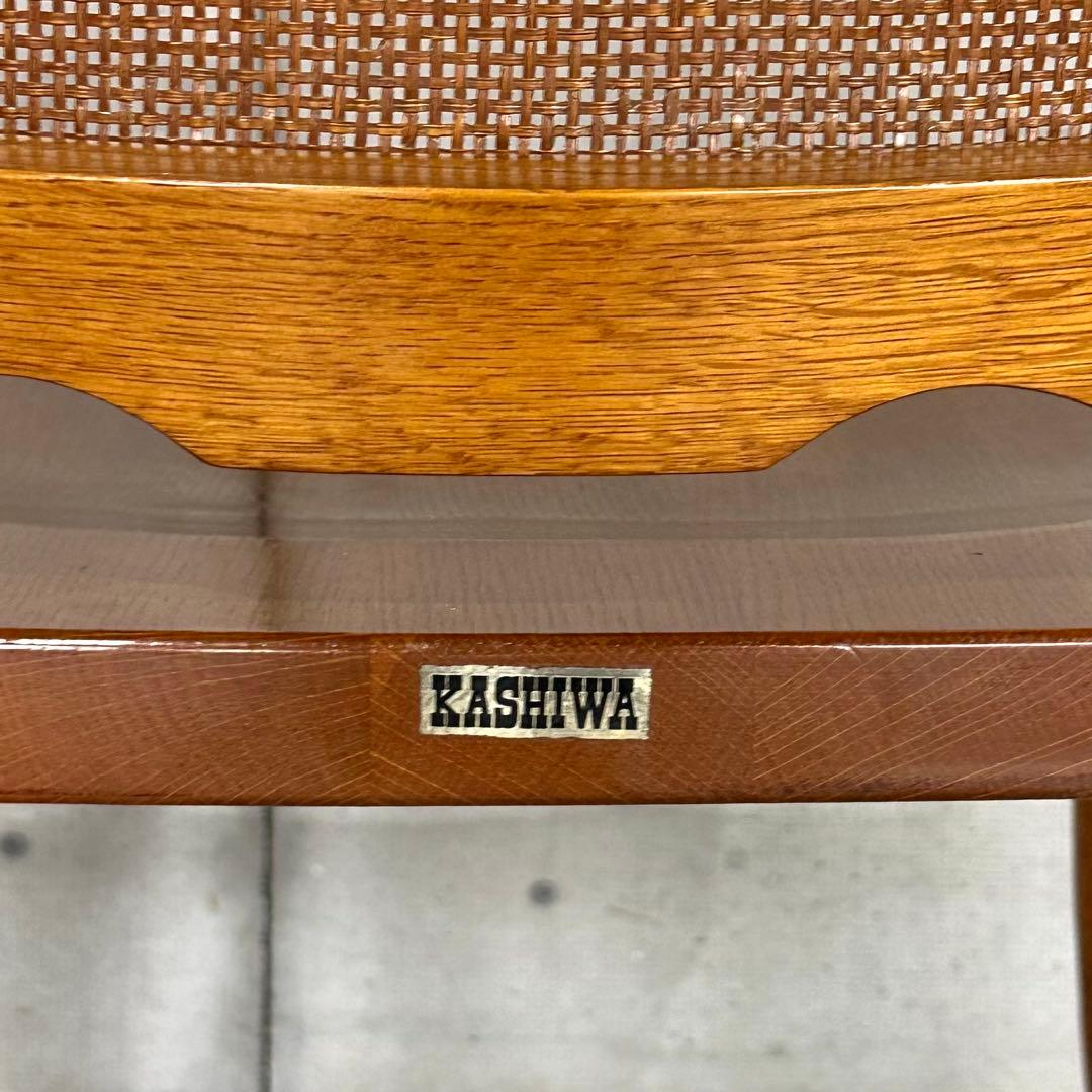 ✿柏木工✿ KASHIWA ダイニングチェア 木の温もりと籐の粋な調べ