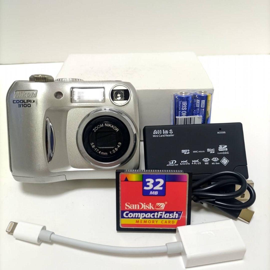 動作確認済み ニコン COOLPIX 3100 オールドコンデジ デジカメ
