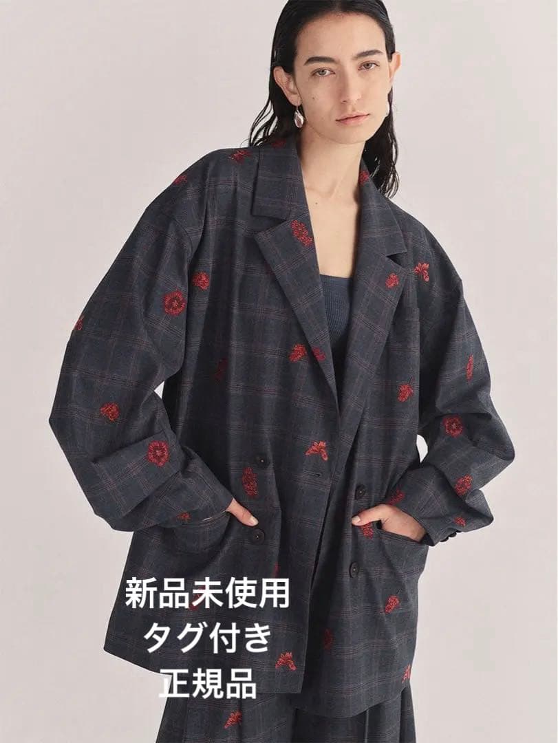 AMERI CHECK FLOWER PAPA JACKET ジャケット 新品