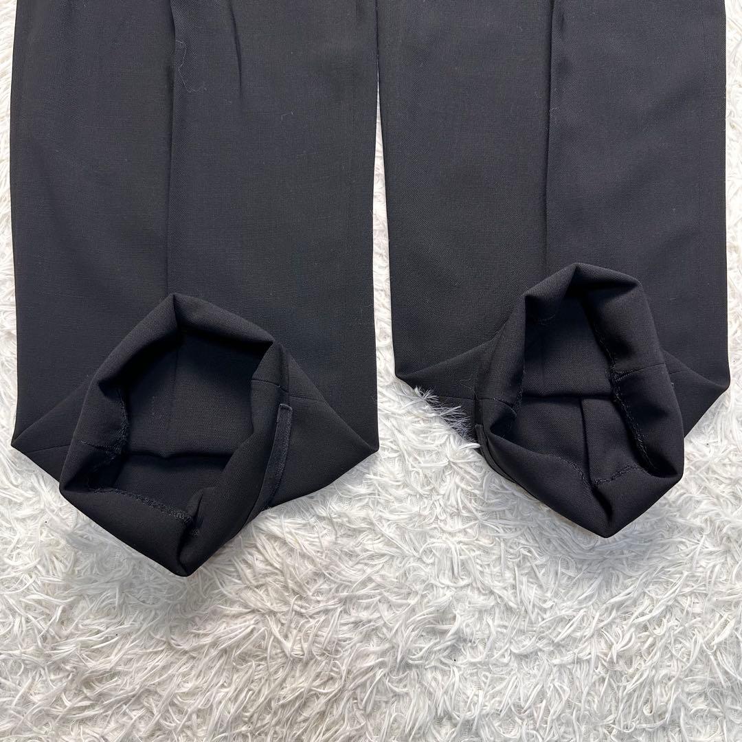 未使用級 ジョージオアルマーニ セットアップ 黒 総裏 大きいサイズ 50