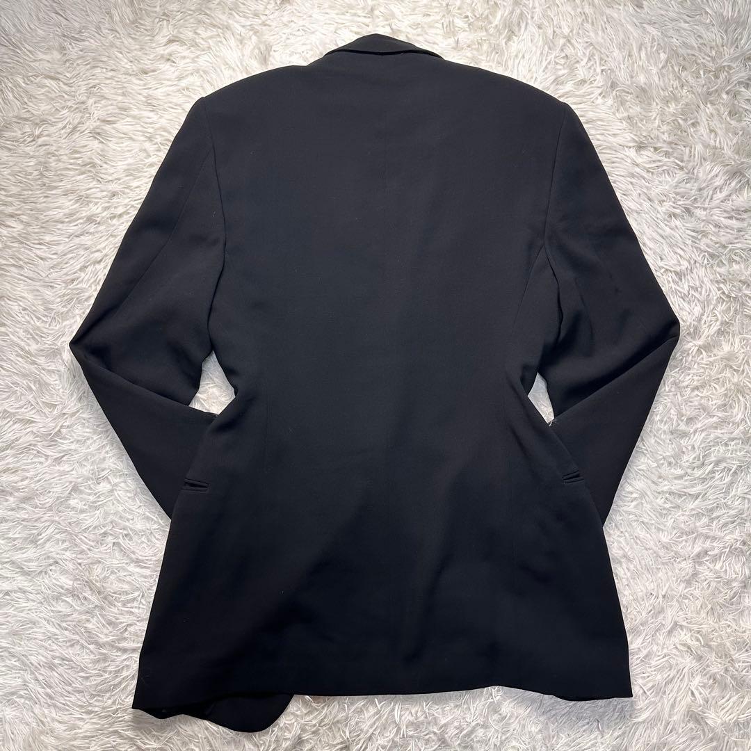 未使用級 ジョージオアルマーニ セットアップ 黒 総裏 大きいサイズ 50