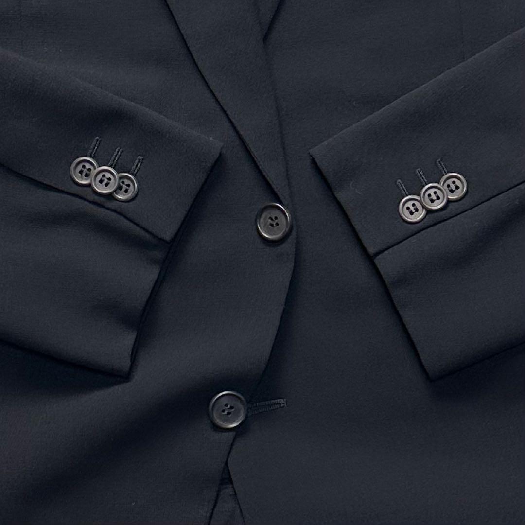 未使用級 ジョージオアルマーニ セットアップ 黒 総裏 大きいサイズ 50