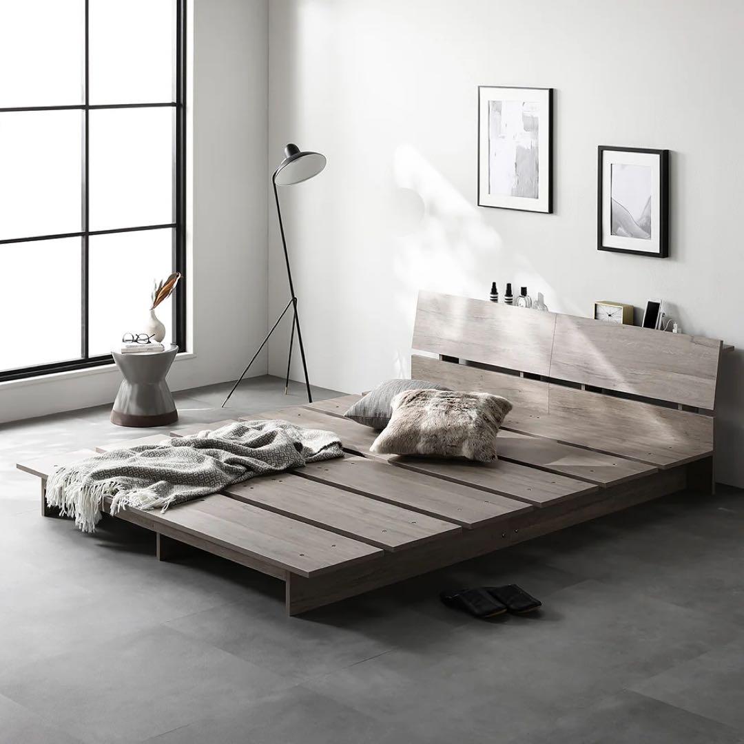 【中京大中京]RASIK クイーンサイズ ベッドフレーム①