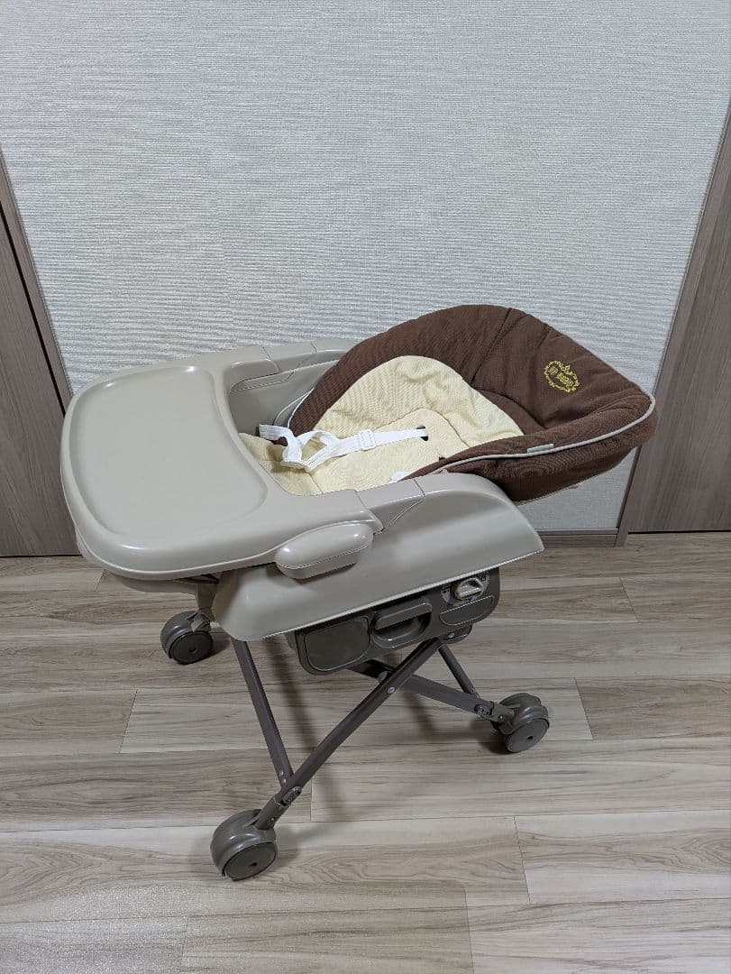 【かな】【除菌·洗濯済】JTCハイローオートスイングラック ベビーベッド