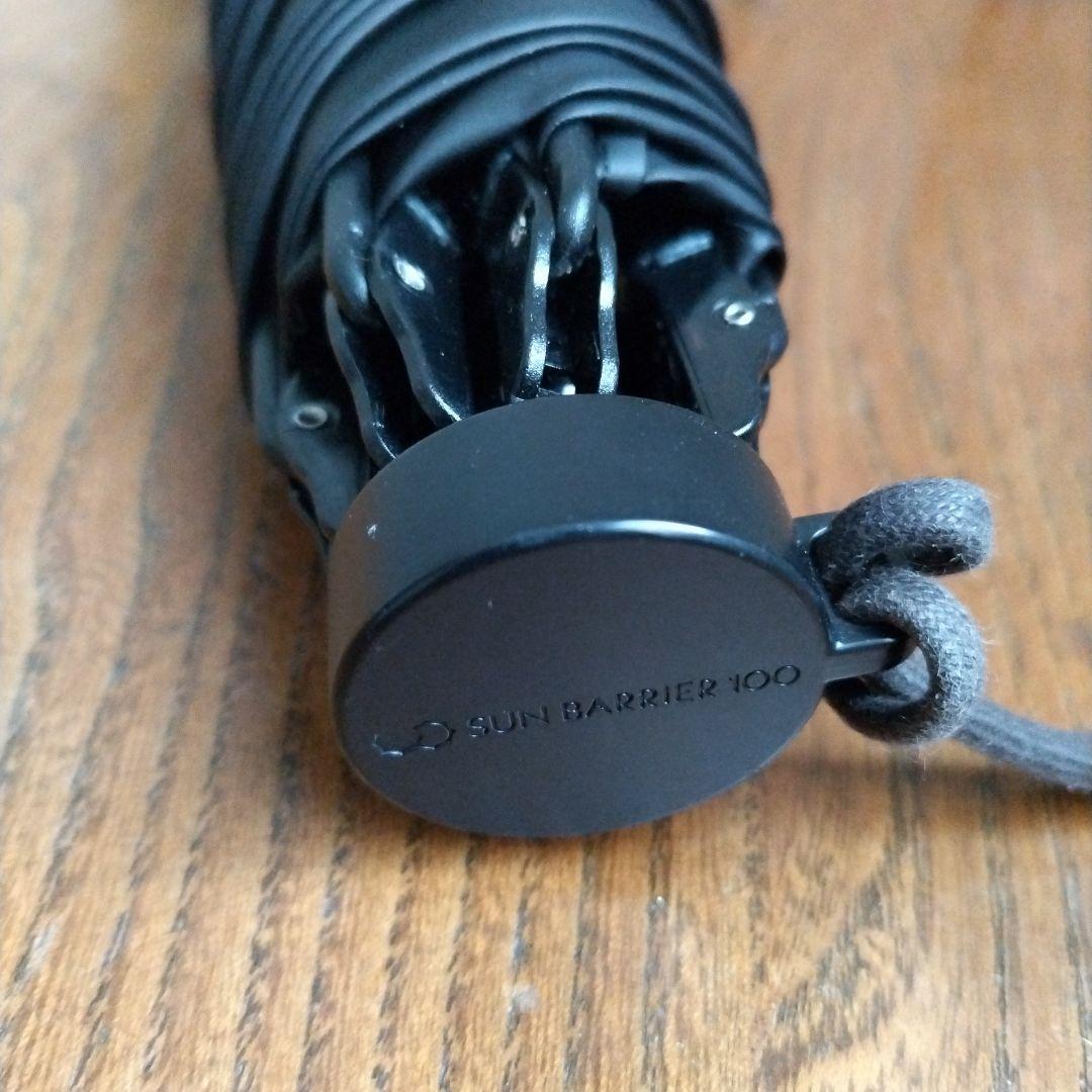 SUN BARRIER100 ネイビー 2段折り コンパクト折りたたみ日傘