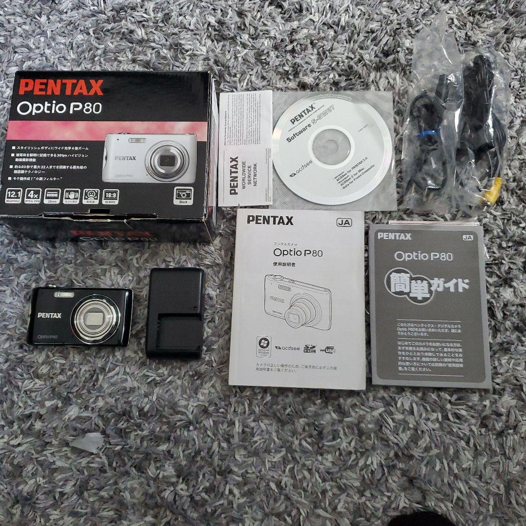 PENTAX デジカメ Optio P80 コンデジ 付属あり