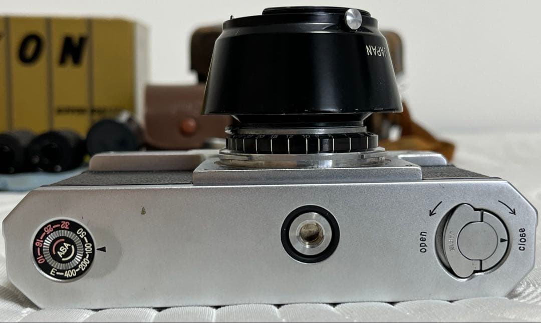 Nikon S2 フィルムカメラ レザーケース付き　後期