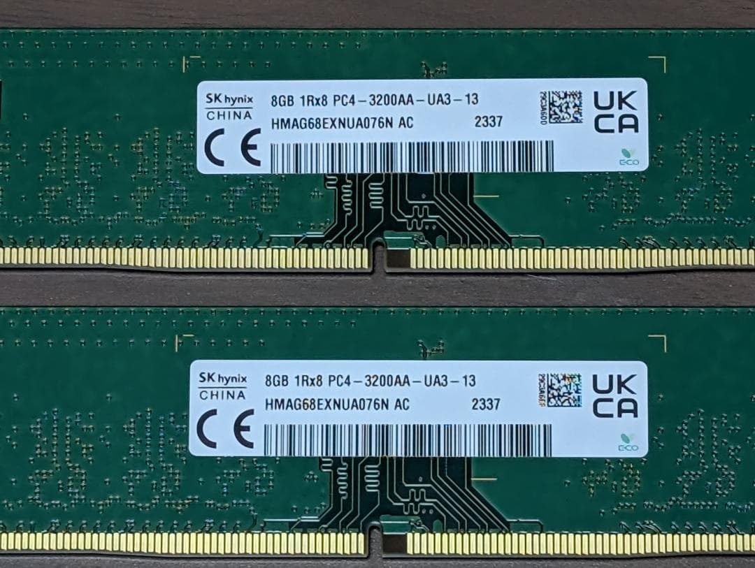 SK hynix 純正 DDR4-3200 16GB デスクトップ用 安定動作