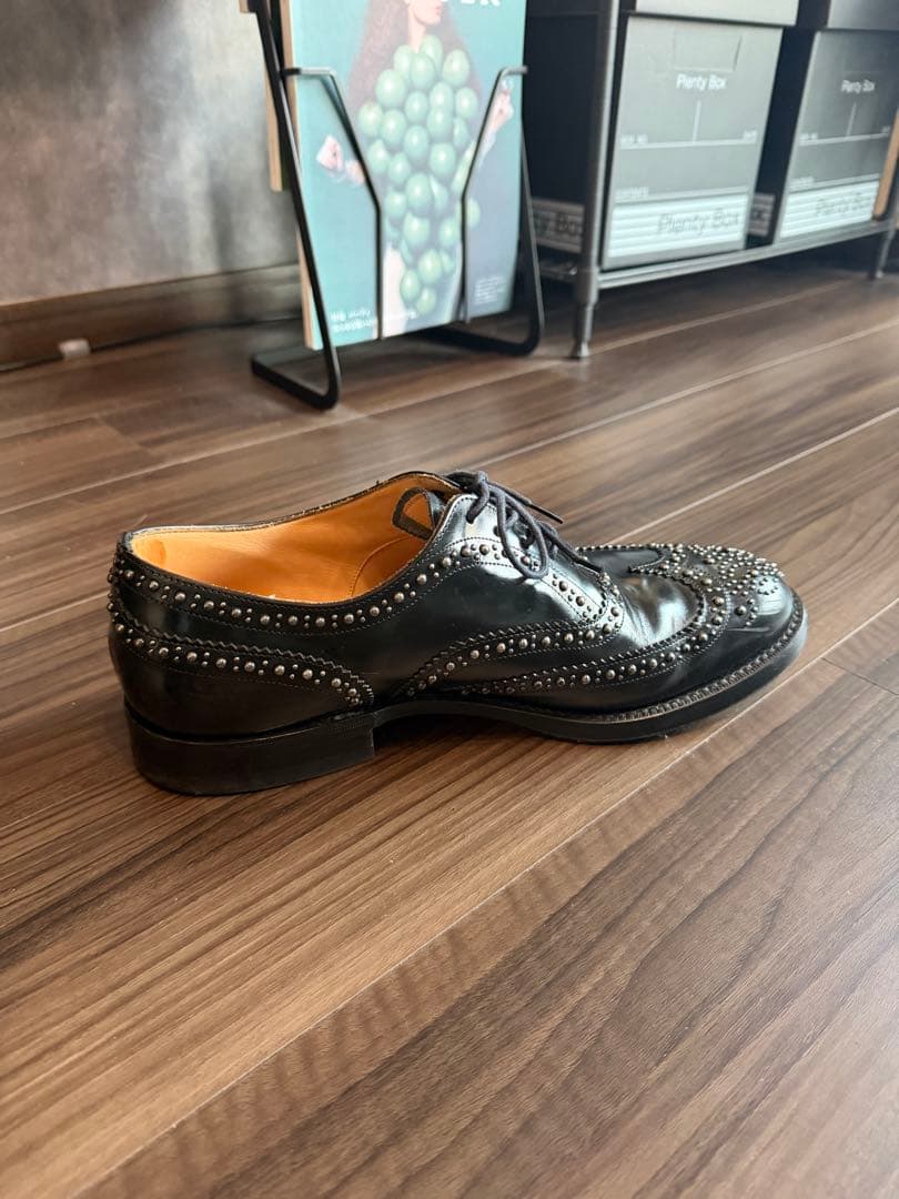 CHURCH'S バーウッド スタッズ ウィングチップ シューズ