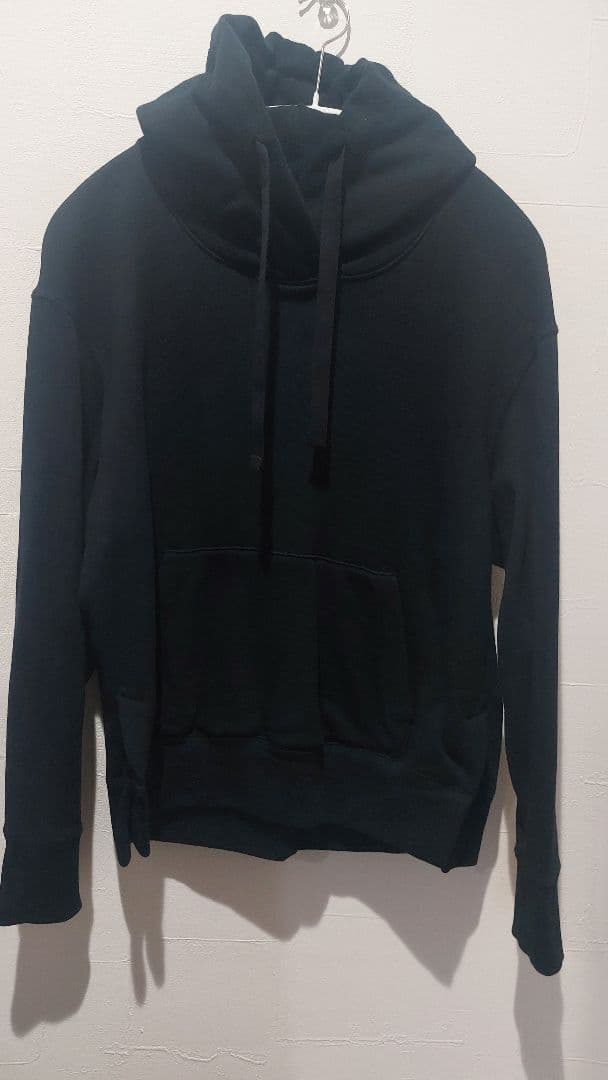 北欧、暮らしの道具店　スッキリ着られる大人のパーカー　ブラック　グレー