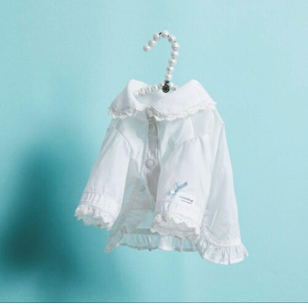 犬服・アクセサリー louisdog White Pearl Blouse