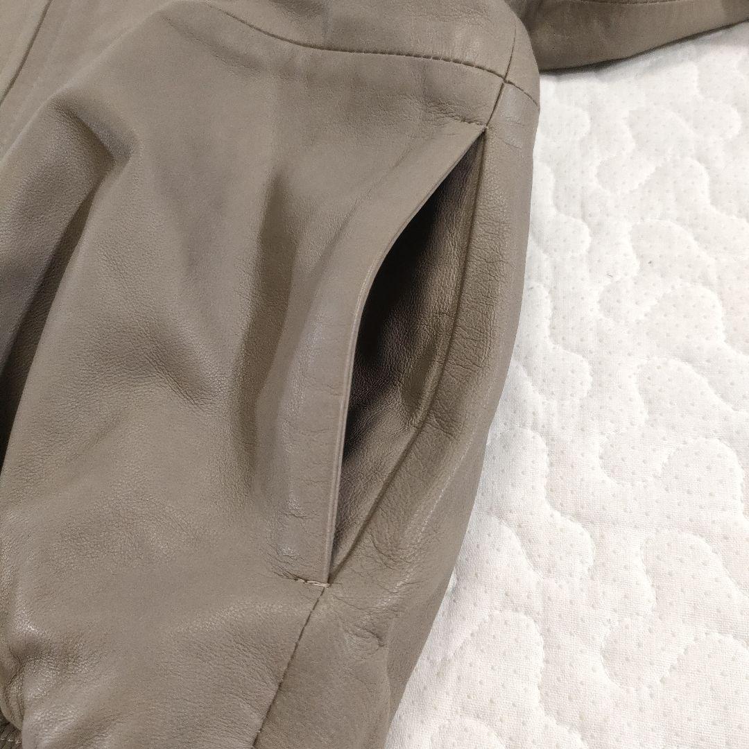 タグ付き✨BEARDSLEY　2021年モデル　ノーカラーラムレザージャケット