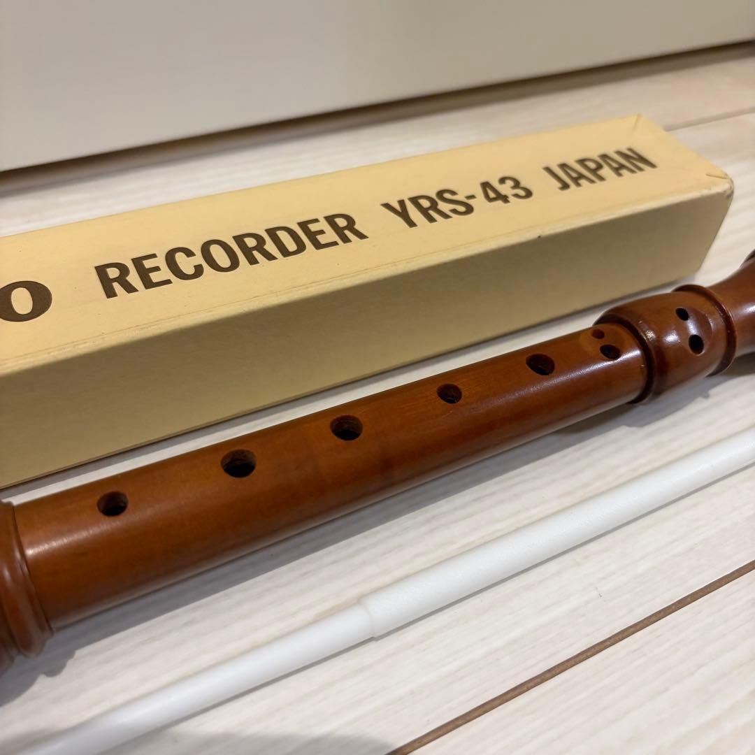 【美品】【木製】YAMAHA ソプラノリコーダー YRS-43 日本製