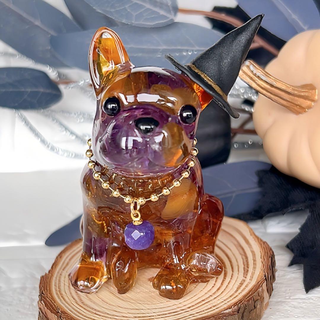 10.8ふーか様切株付 幸せを呼ぶオルゴナイト