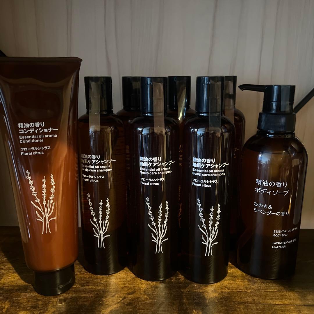MUJI フローラル　シャンプー・コンディショナー　ソープ　精油の香り 無印