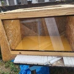 【受注制作】爬虫類ケージ　幅60 × 奥行45(調整可) × 高さ30cm