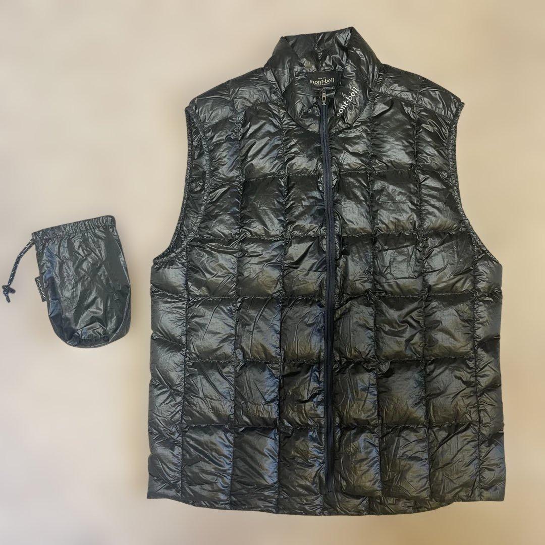 モンベル EXライトダウンベスト Men’s ブラック Mサイズ