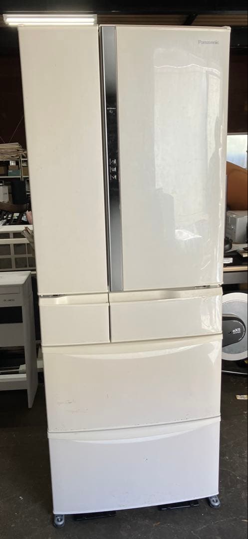 ▽ Panasonic ノンフロン冷凍冷蔵庫 NR-FVF454-W 2019年