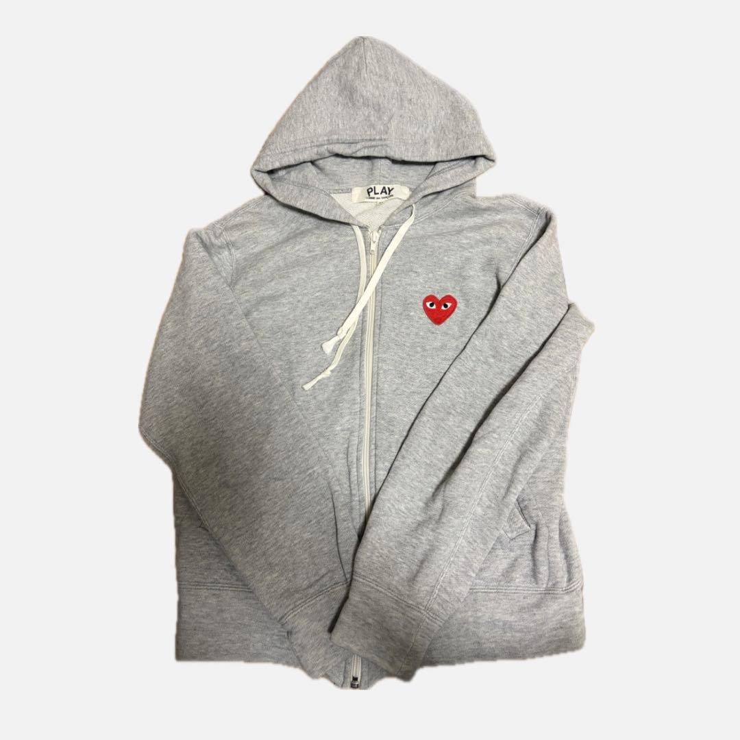 PLAY COMME des GARCONS グレーパーカー