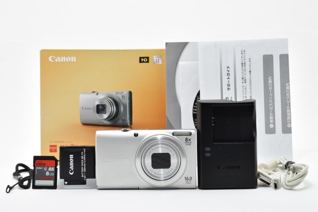 【極美品】Canon PowerShot A4000 IS シルバー　動作確認済
