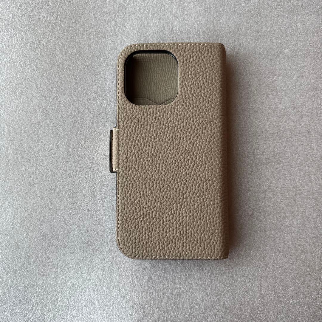 BONAVENTURA スタンドダイアリーケース　シュリンクレザー　グレージュ