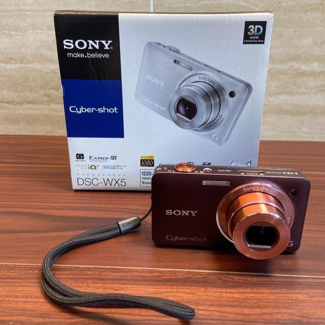 SONY Cyber−Shot DSC-WX5 ブラウン デジカメ 3052