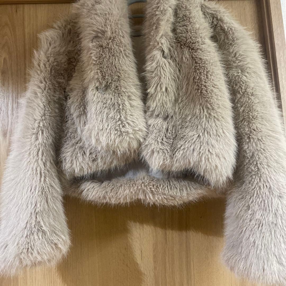 rienda ビッグフードフェイクファーコート　リエンダ