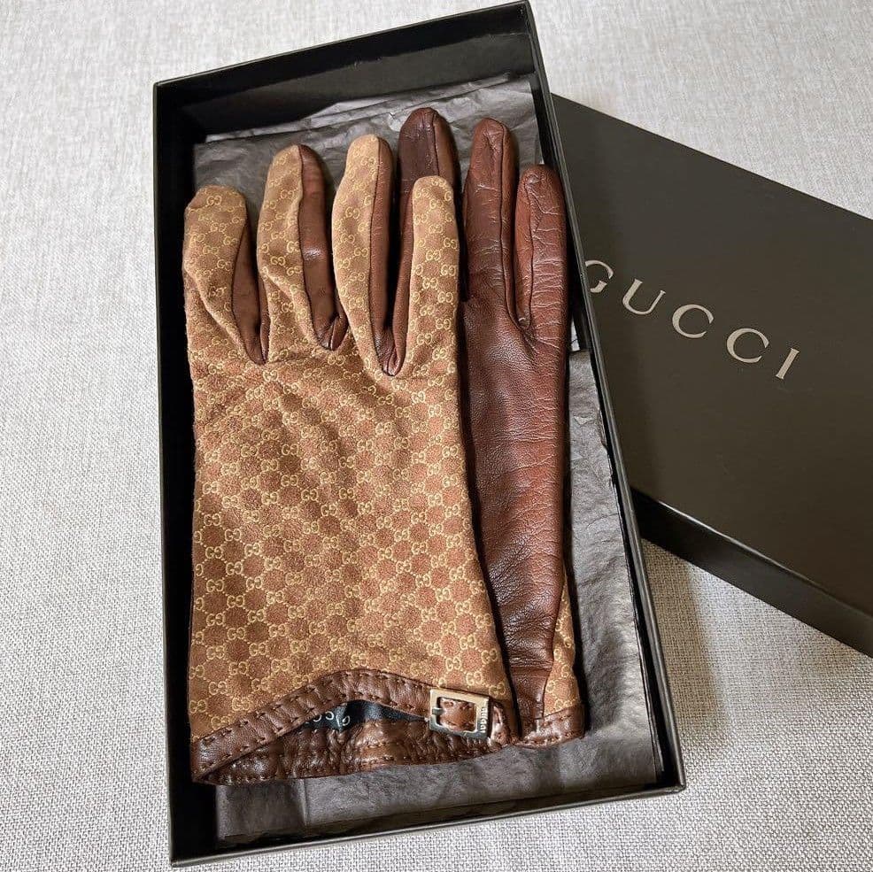 GUCCI　レザーグローブ　手袋　7 1/2