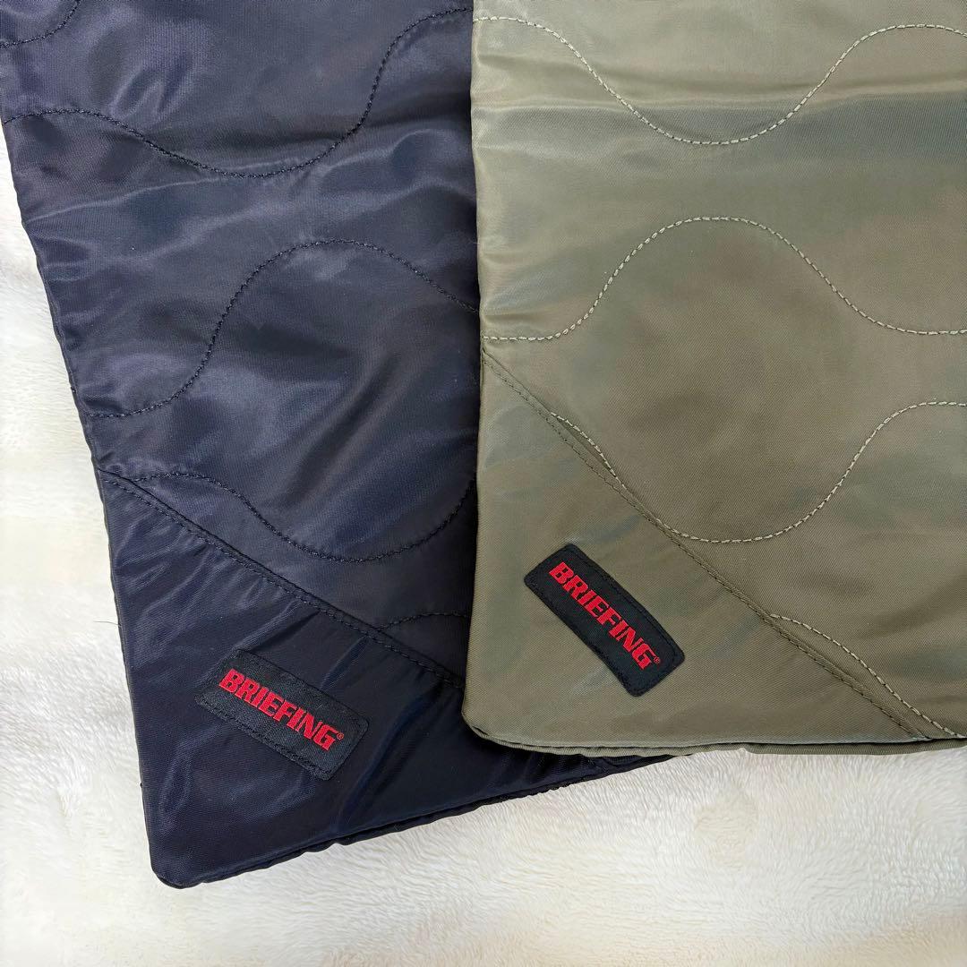 【BRIEFING/ブリーフィング】2点セット クッションカバー サテン 黒