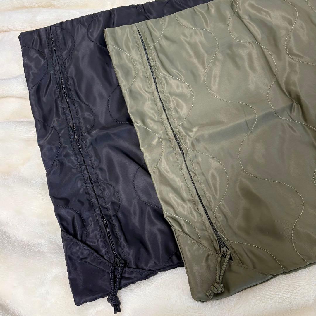 【BRIEFING/ブリーフィング】2点セット クッションカバー サテン 黒