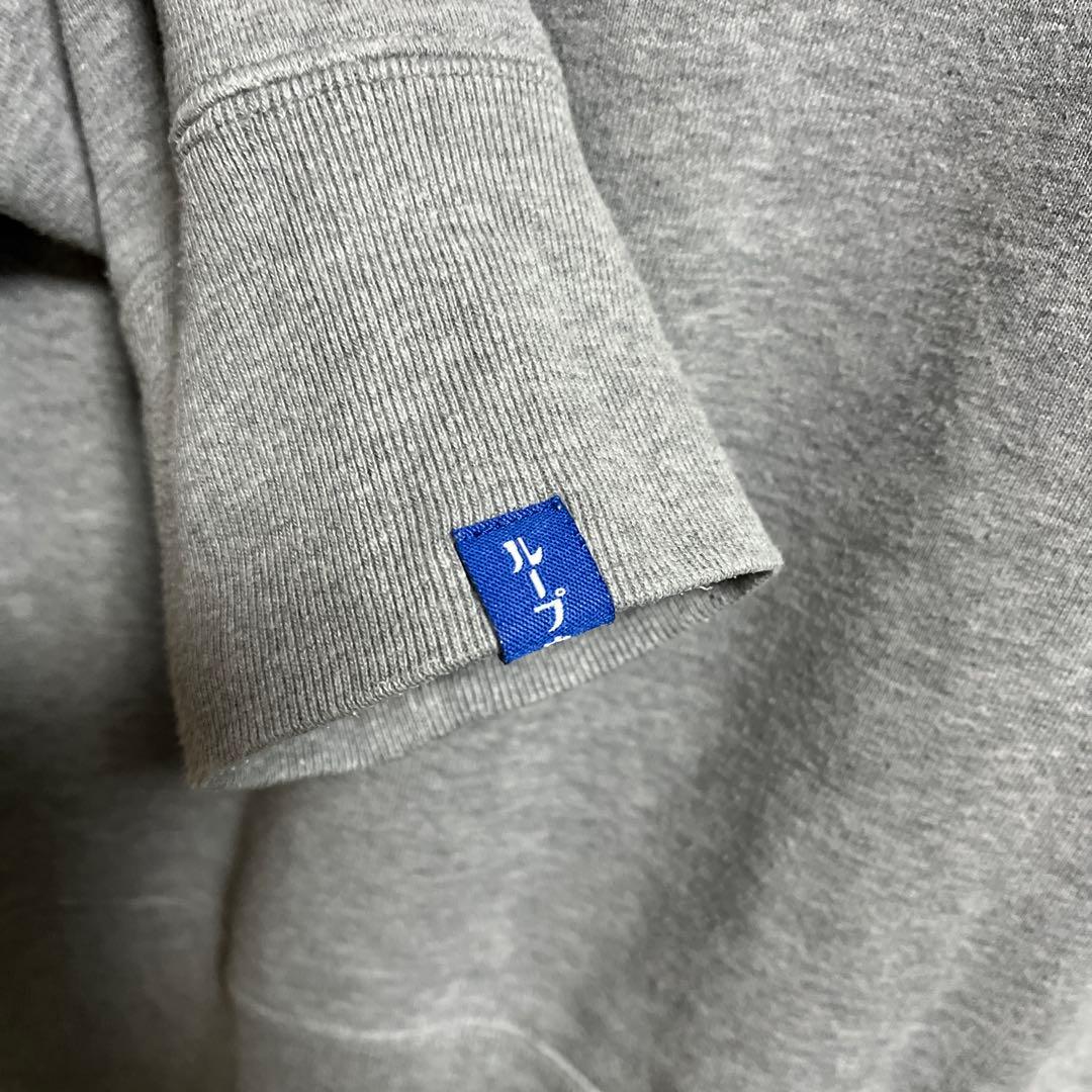 LOOPWHEELER　LW250 吊り編みクルースウェット　グレーメランジ