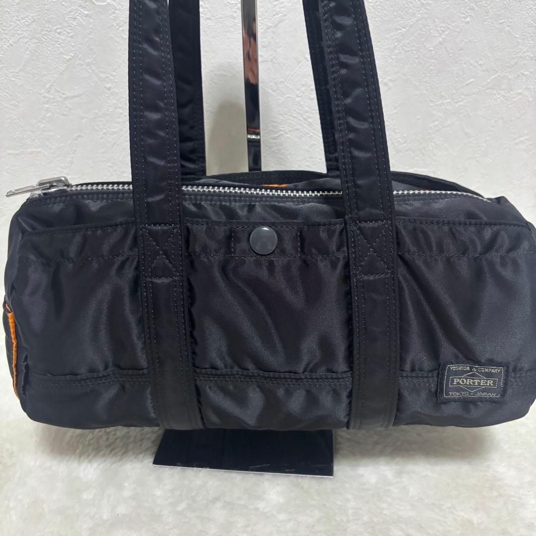 廃盤 ポーター タンカー ミニボストン S ドラムバッグ ダッフル 黒 ハンド