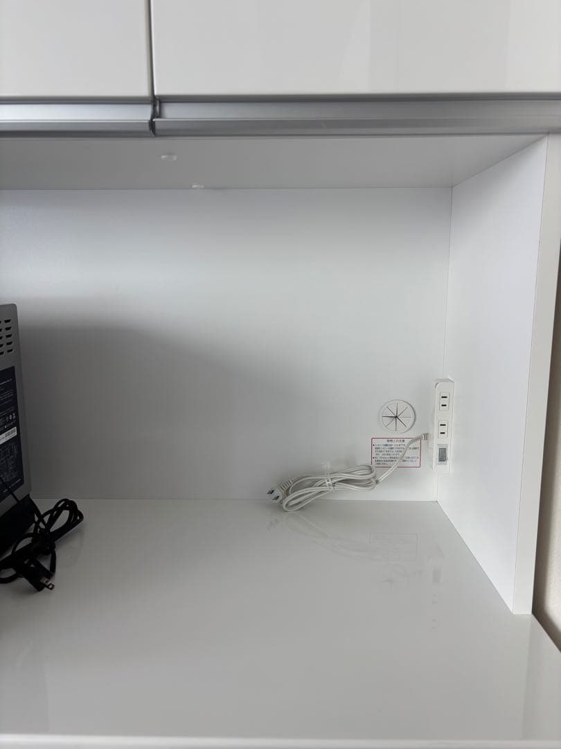 （美品)ニトリ キッチンカウンター W120 レジューム レンジボード ホワイト