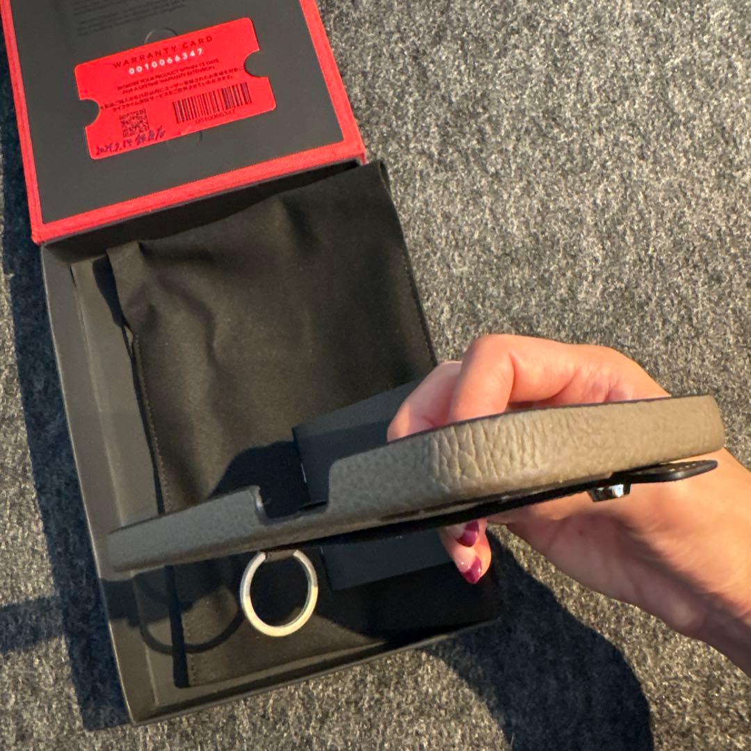 BONAVENTURA ベージュ レザー iPhone15plusケース