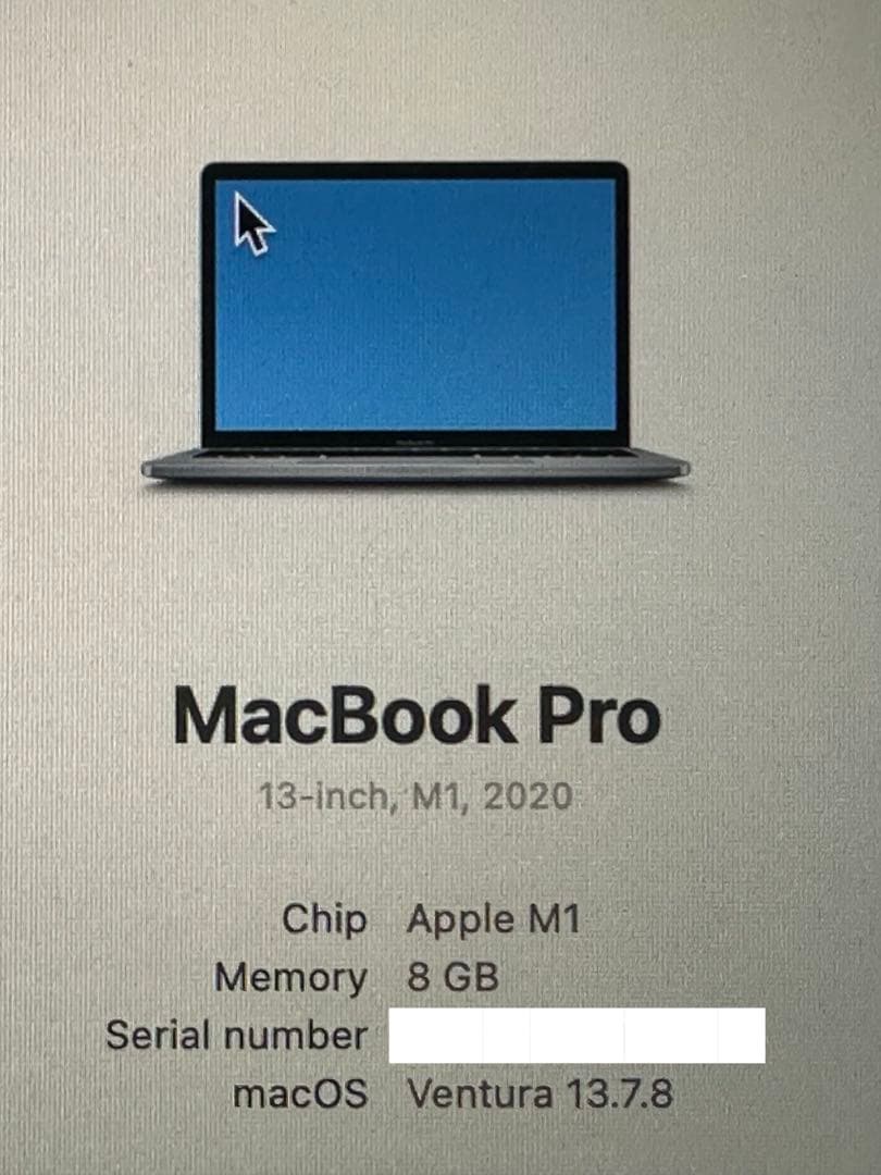 MacBook Pro M1 2020 13インチ 純正充電器・ケース付き